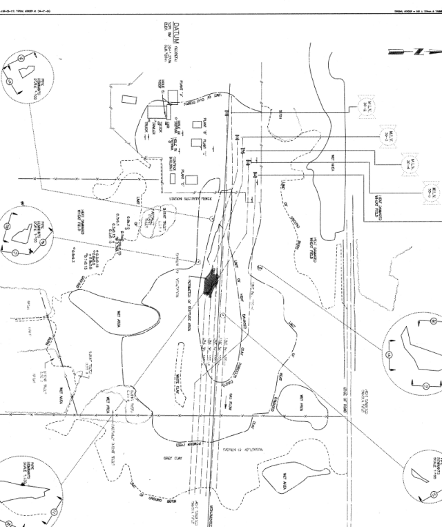Planimetric View for Line Break
