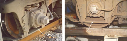 Figure 16 - Side views of locomotive roller bearing housing