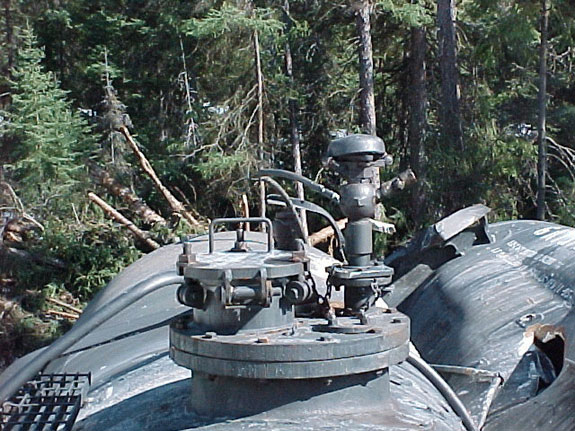 Figure 3 - A typical top fitting arrangement on a specification 111 tank car